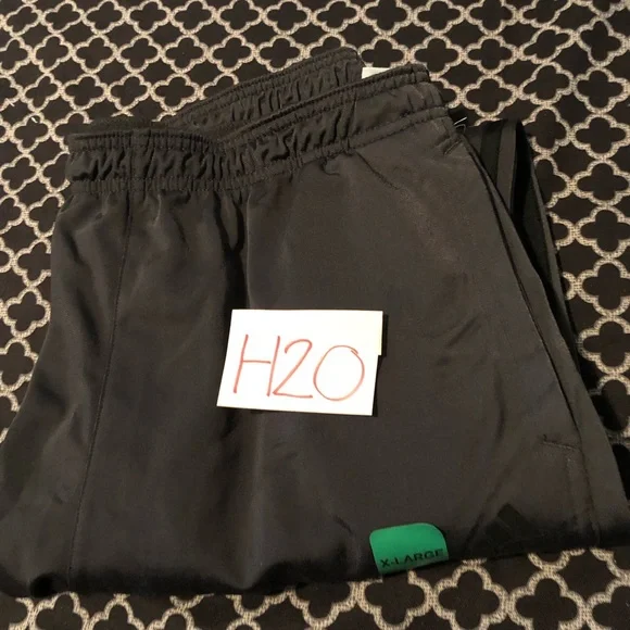 Adidas Mens Trico Zip Track Pants 3 Stripe Ankle Zip Gray Black Sz XL H20